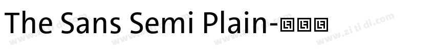 The Sans Semi Plain字体转换